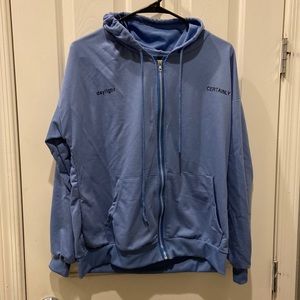 Women’s blue hoodie size Medium Daylight Certainly